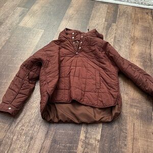 Amazon Quilted Brown Puffer Jacket